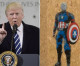 Mystery graffiti portraying Donald Trump as chiselled hero Captain America appears all over sleepy Somerset