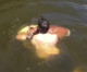 Heartwarming moment Texas man leaps into lake to save drowning deer Heartwarming moment Texas man leaps into lake to save drowning deer
