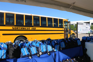 Galderma employees donated 1250 backpacks with school supplies to Northwest ISD. (PRNewsFoto/Galderma)